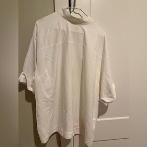 ASOS Cream Zip-Up Blouse